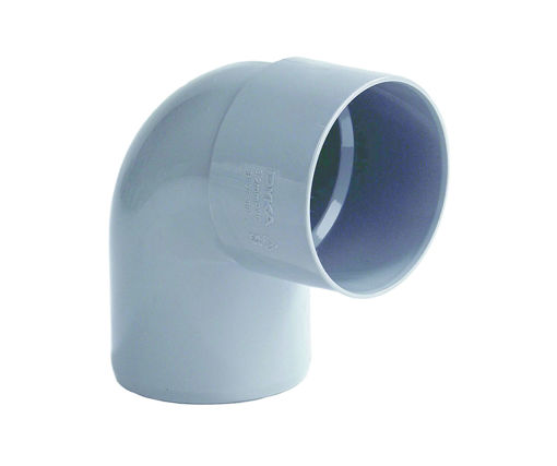 Picture of PVC Bend short 110 1SCS 90gr grey