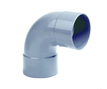 Afbeeldingen van DYKA PVC Bocht 160mm 2x lijmmof 90° grijs