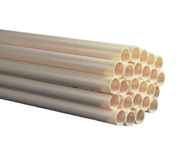 Afbeeldingen van PVC Elektro installatiebuis KEMA 5/8" x 15,9mm x 1,2mm crème L=4m