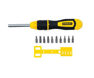 Afbeeldingen van STANLEY Ratelschroevendraaier set, Multi-Bit