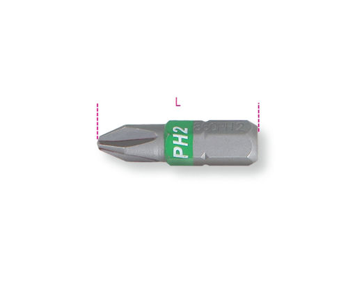 Picture of BETA Bit For Cross Head Phillips® Screws, Cloured 0