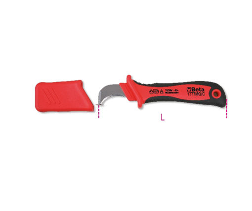 Picture of BETA Cable Stripping Knife, Insulated 190mm