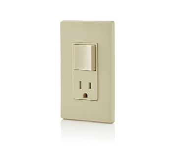 Afbeeldingen van LEVITON Combinatieschakelaar, met stopcontact