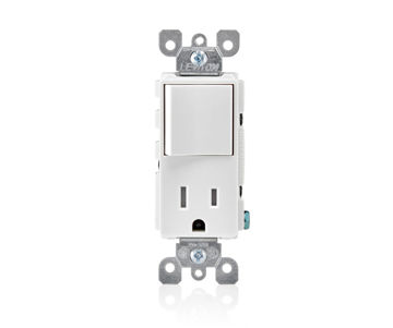 Afbeeldingen van LEVITON Combinatieschakelaar, met stopcontact