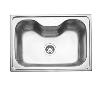 Afbeeldingen van TRAMONTINA Morgana 60 FX gesatineerde Stainless Steel inbouwspoelbak