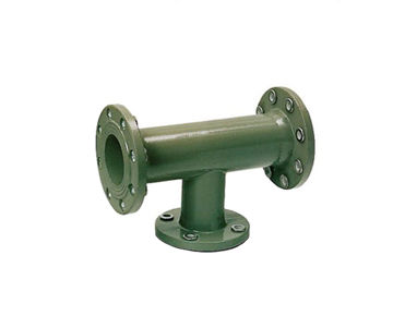 Afbeeldingen van AVK 712FFT GY Verloop T-stuk DN150xDN100 PN10/16 3x flens 90° blauw