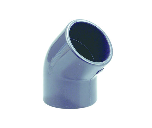 Picture of PVC Knee 20 2SCS 45deg PN16 d.grey