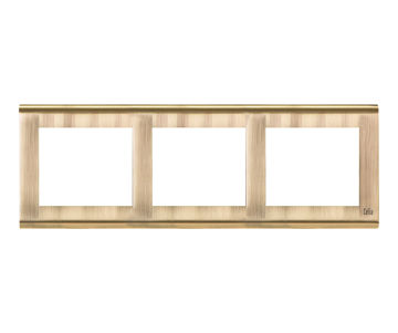 Afbeeldingen van MAKEL Drievoudig Frame Messing