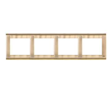 Afbeeldingen van MAKEL Viervoudig Frame Messing