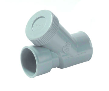 Afbeeldingen van DYKA PVC Terugslagklep met reinigings/ ontstoppingsmogelijkheid 50mm grijs