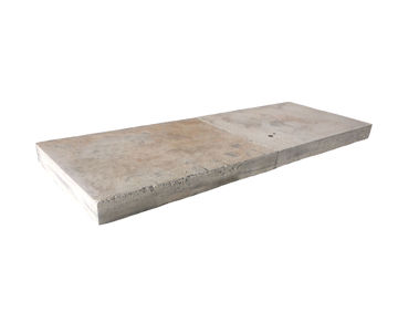 Afbeeldingen van Betonnen U-Goot Deksel 1000x700x120mm C30/37 met verzwaarde v-goot rooster