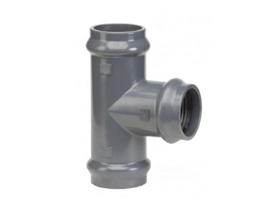 Picture of DYKA Waterleiding T-Stuk 75mm Met Rubber Ring KIWA Keur