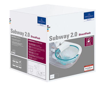 Afbeeldingen van Villeroy & Boch Subway 2.0 Combi-Pack, wandmontage