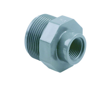 Afbeeldingen van DYKA Waterleiding Pvc Verloopringnippel 3/4"x3/4"(Bud) KIWA Keur