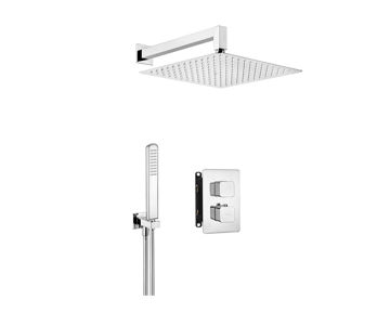 Afbeeldingen van DEANTE Inbouwdoucheset, met thermostatische BOX  - Rechthoekig