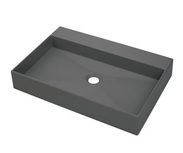 Afbeeldingen van DEANTE Granieten wasbak, aanrecht - 60 x 40 cm