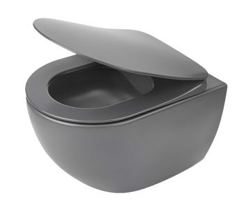 Afbeeldingen van DEANTE Toiletpot, wandmontage, randloos