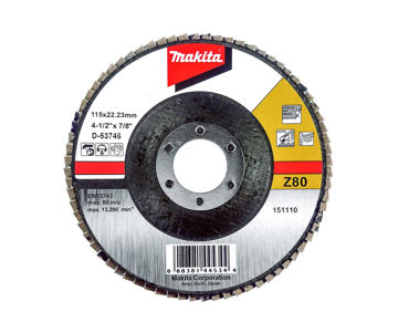 Afbeeldingen van MAKITA D Flap Disc Z80 4-1/2" (115Mm)