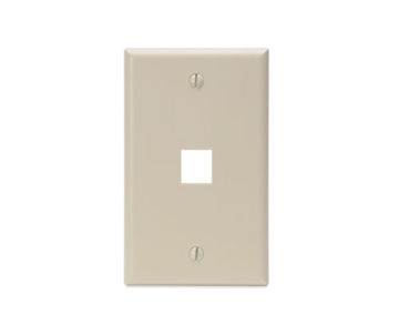 Afbeeldingen van LEVITON Enkelvoudige QuickPort-wandplaat