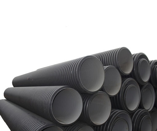 Picture of Corrugated Pipe SN8 HDPE 500mm (6Mtr.) Inc. RR