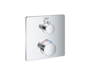 Afbeeldingen van GROHE Grohtherm Afbouwset Douche Vierkant