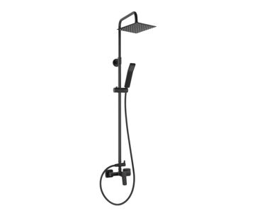 Afbeeldingen van FERRO Vitto Verdeline Rainfall Shower System And Mixer, Black