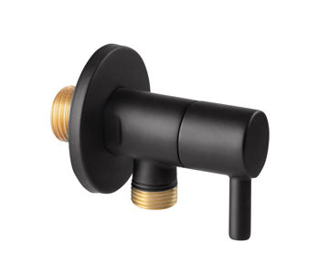 Afbeeldingen van FERRO Rotondo Angle Valve G1/2" X 3/8", Black