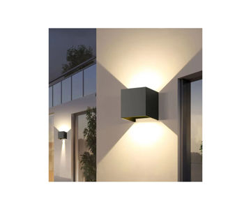 Afbeeldingen van TAPANA LED Wall Square Lamp 5W, AC85-265V, 4000K - 100x100x80mm