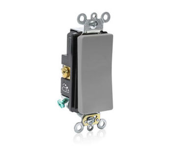 Afbeeldingen van LEVITON Switch Antimicrobial Tr. 1way Comm. Gr. Rocker 20A-120Vac Decora Plus Gray