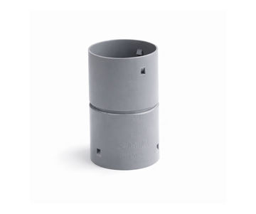 Afbeeldingen van DYKA PVC Steekmof 100mm 2x Klikmof Grijs