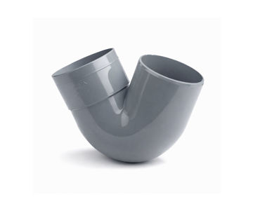 Afbeeldingen van DYKA Sifonbocht 110Mm Lijmmof/ Spie 135° Grijs