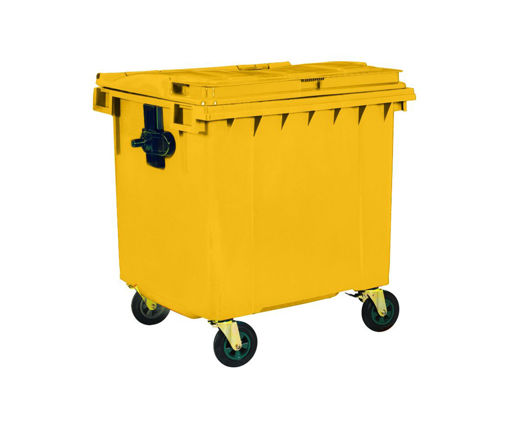 Afbeeldingen van Garbage Container 1100LT Yellow PVC